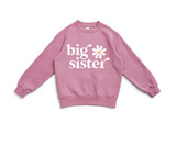 Big Sister daisy flower Jumper in pink