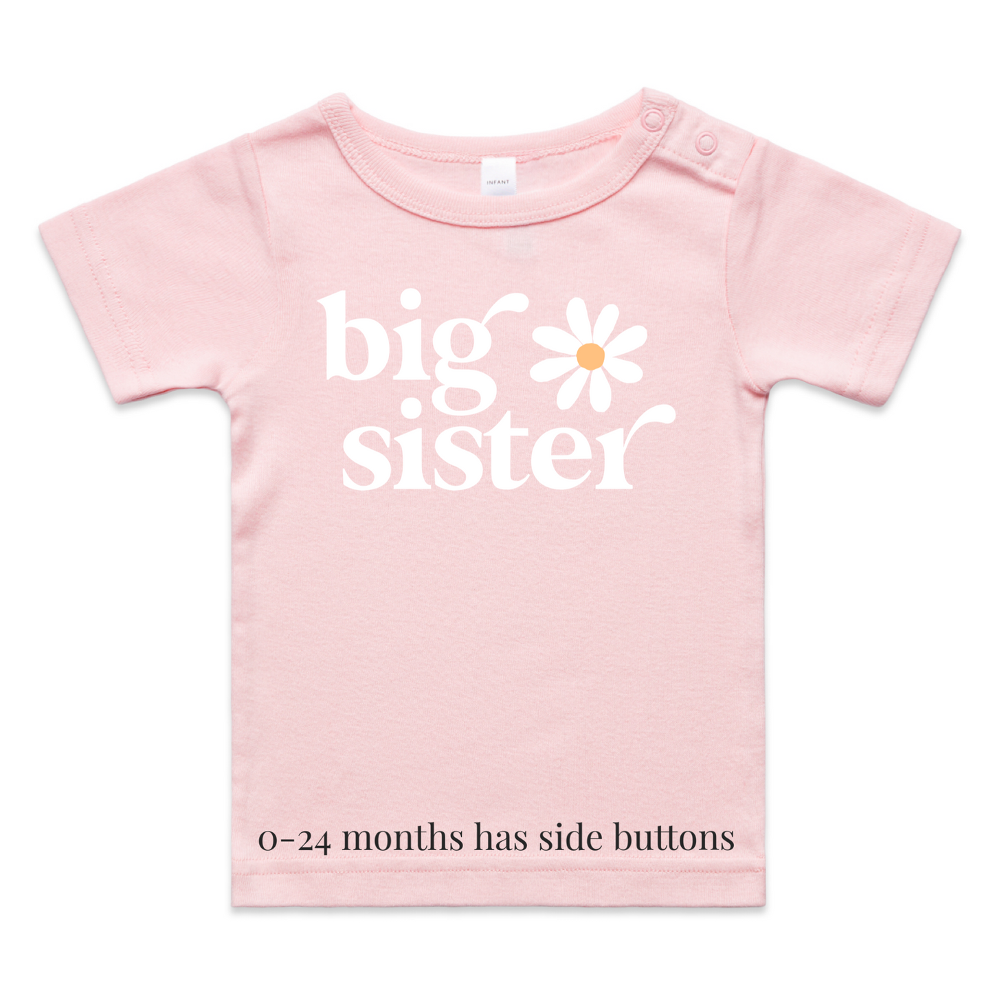 Pink t-shirt with print Big Sister