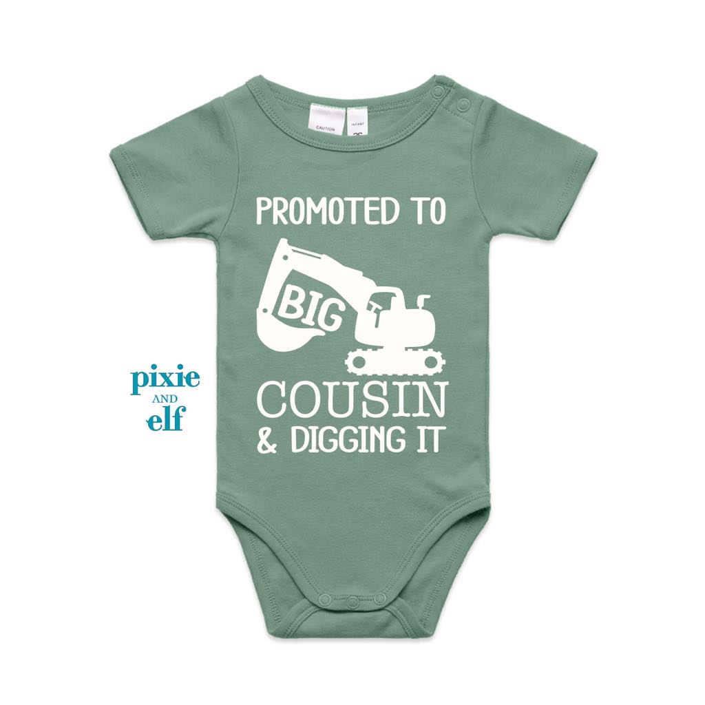 Big Cousin and Digging It T Shirt in Sage