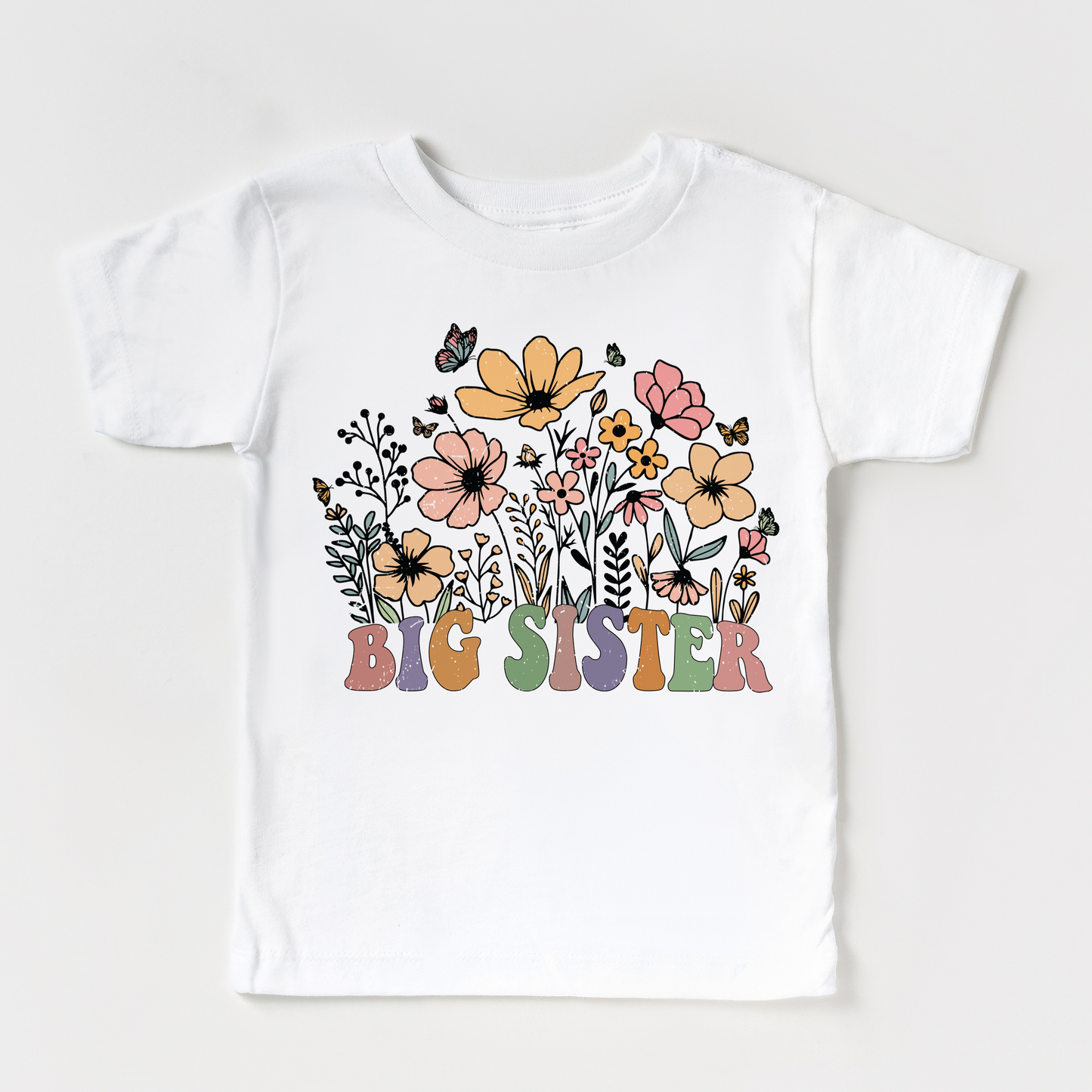 Big Sister Floral T-Shirt