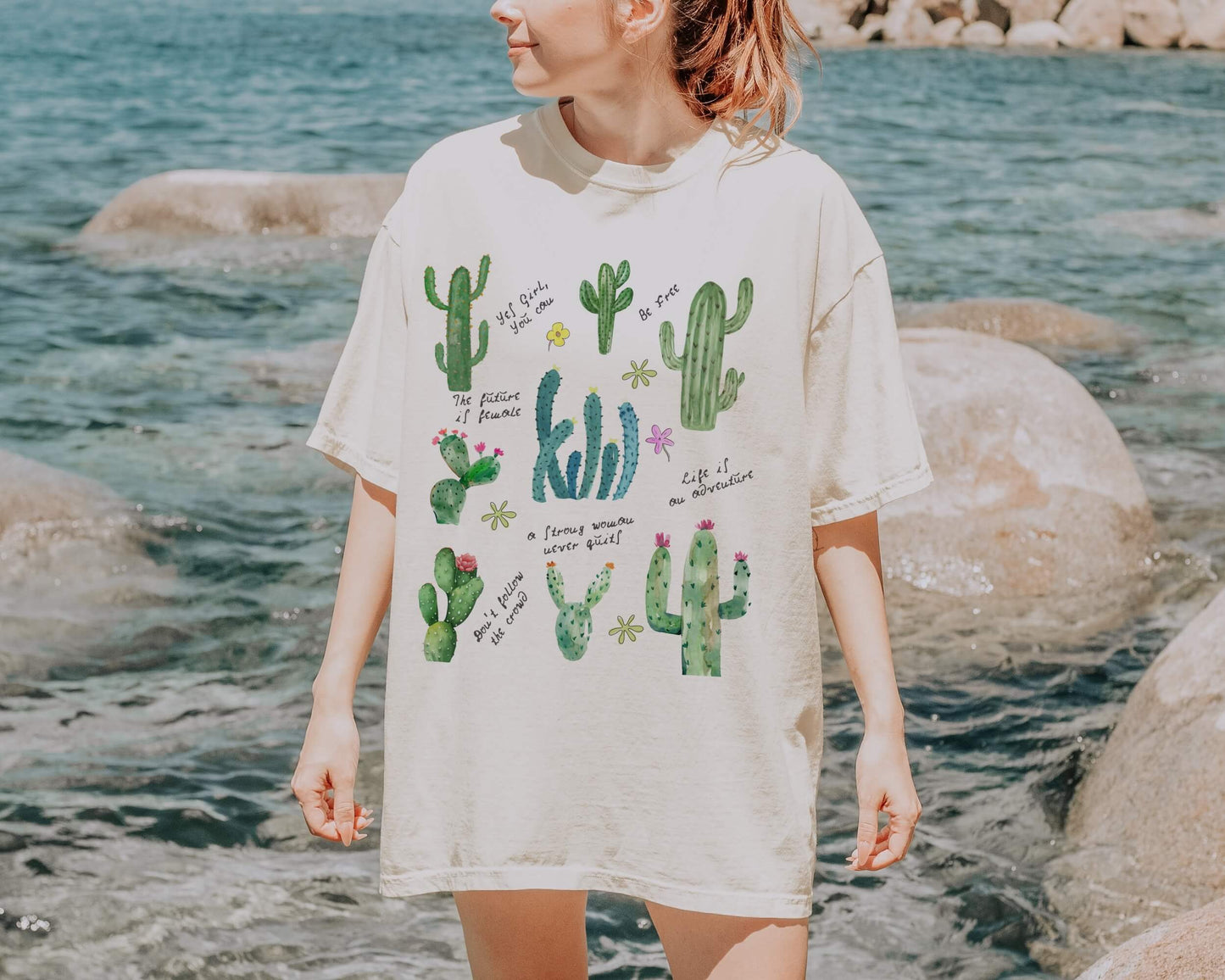 Cactus Positivity Shirt for Women