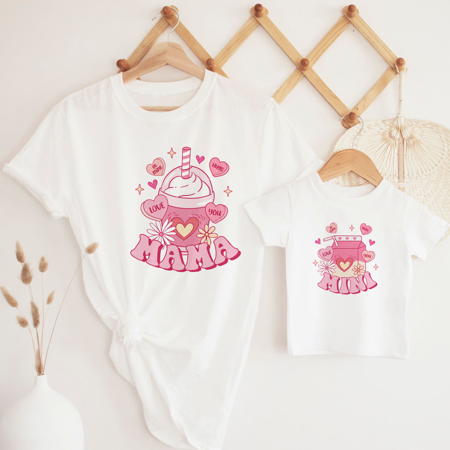 Matching Mama and Mini drink buddies t shirt