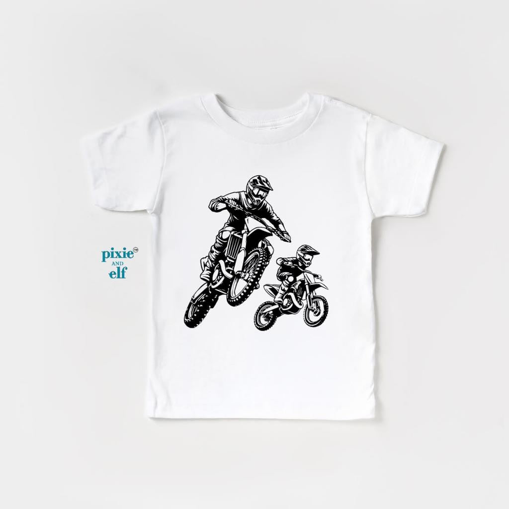 Matching Motorbike Shirt For Dad and Kids