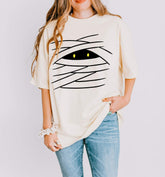 Halloween Mummy shirt in Comfort Colors Ivory