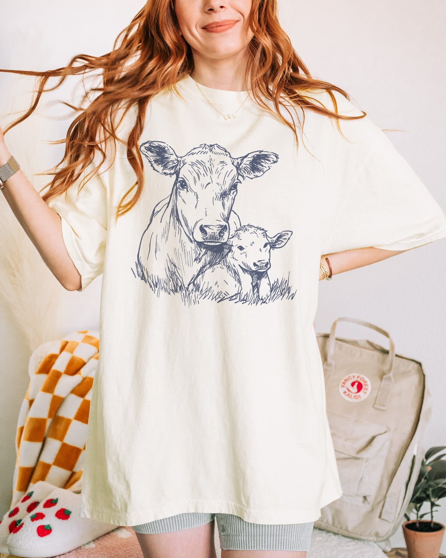 Cows Silhouette T shirt in Comfort Colors