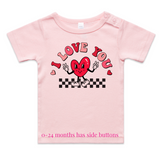 I love you Valentines day kids t shirt