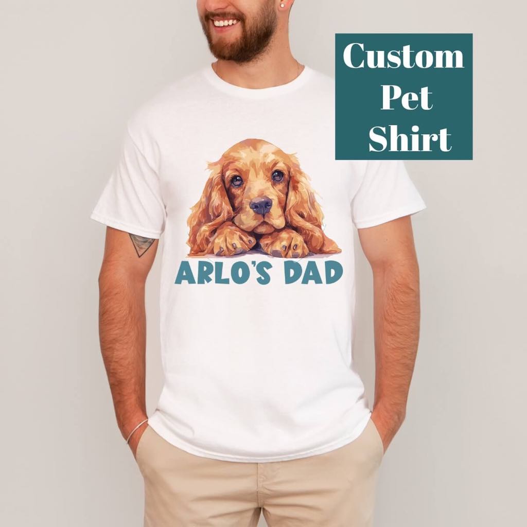 Custom Pet Photo Shirt for Dads