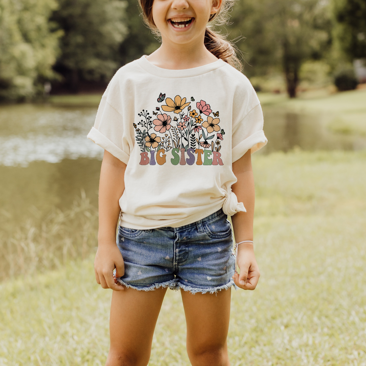 Big Sister Floral T-Shirt