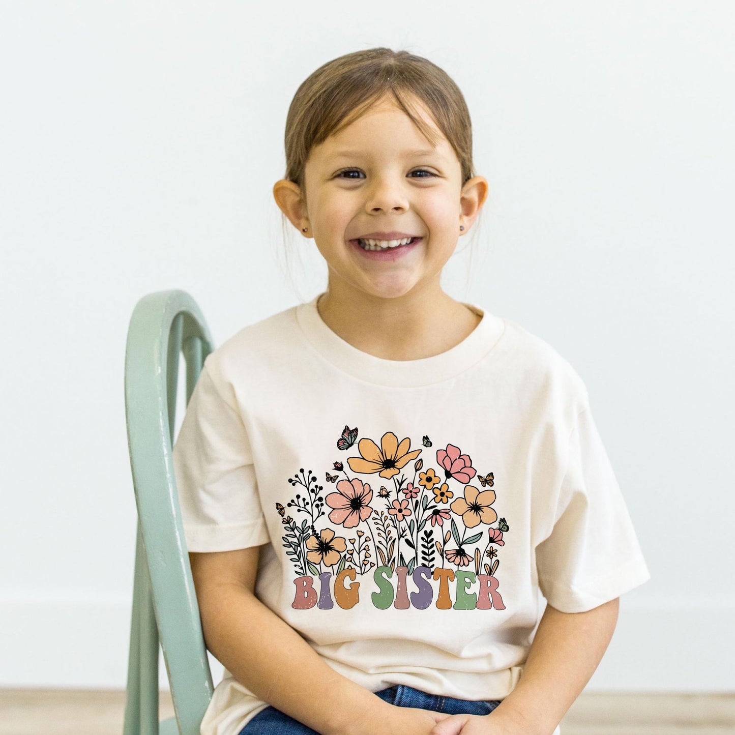 Big Sister Floral T-Shirt