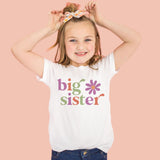 Flower Accented Big Sister T-Shirt