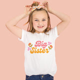 Big Sister T-shirt retro flowers