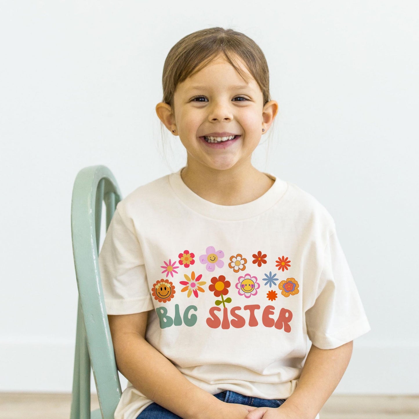 Big Sister Floral T-Shirt