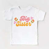 Big Sister T-shirt retro flowers