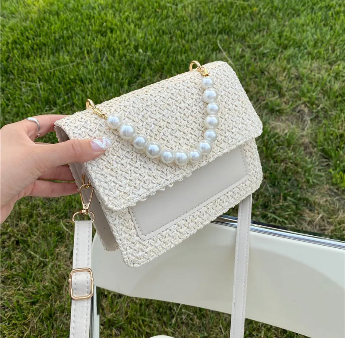 Straw Woven bag for weddings and special events, birthday or christmas gift