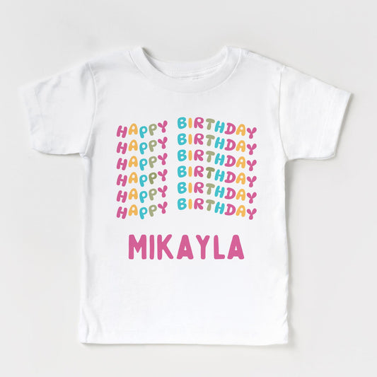 Happy Birthday Personalised T-Shirt!