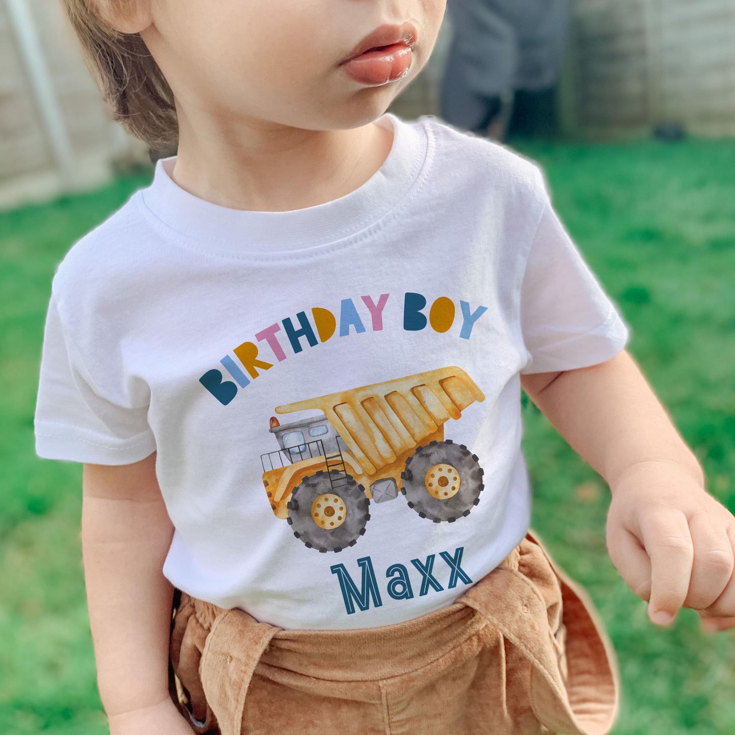 Personalized “Birthday Boy” Truck T-Shirt