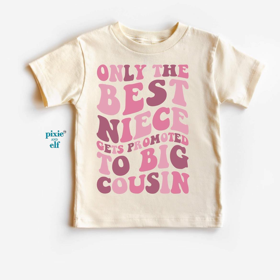 Only the Best Niece gets Promoted to Big Cousin shirt