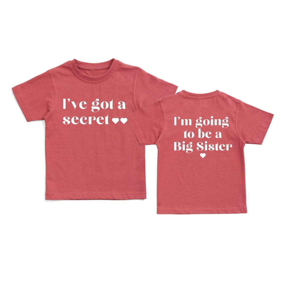 Big Sister Reveal T Shirt Pixie And Elf 8036