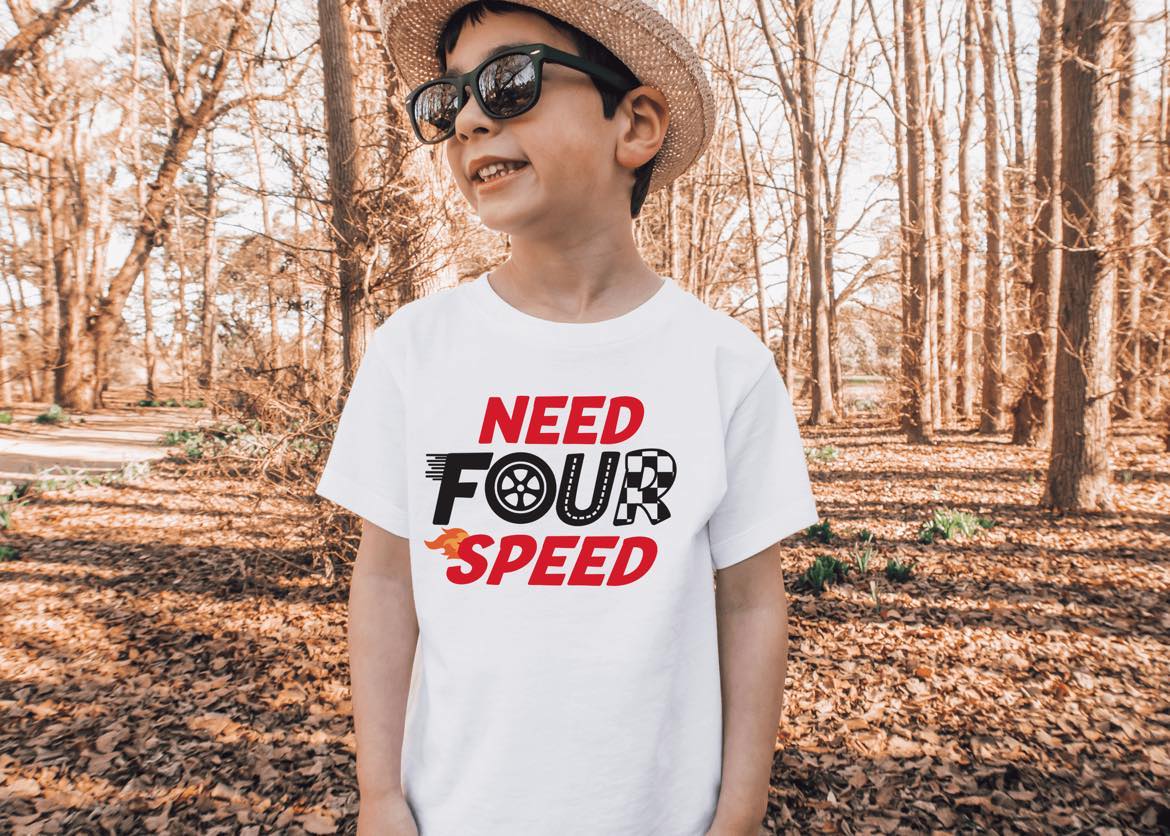 Need Four Speed Kids Graphic T-shirt