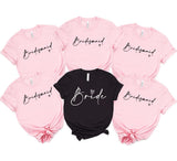 Bride and Bridesmaid Bachelorette T-shirts