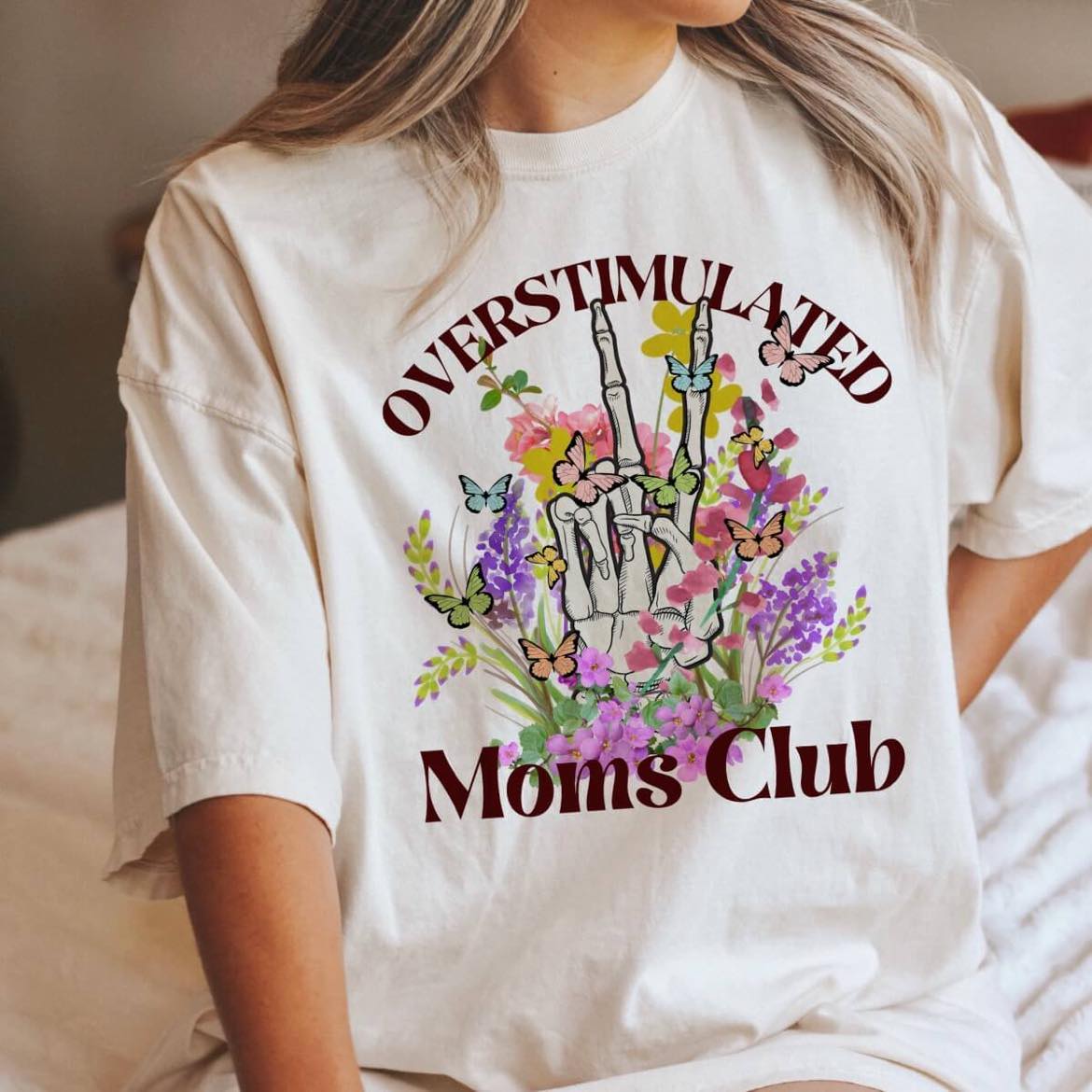 Overstimulated Mom’s Club shirt in Comfort Colors