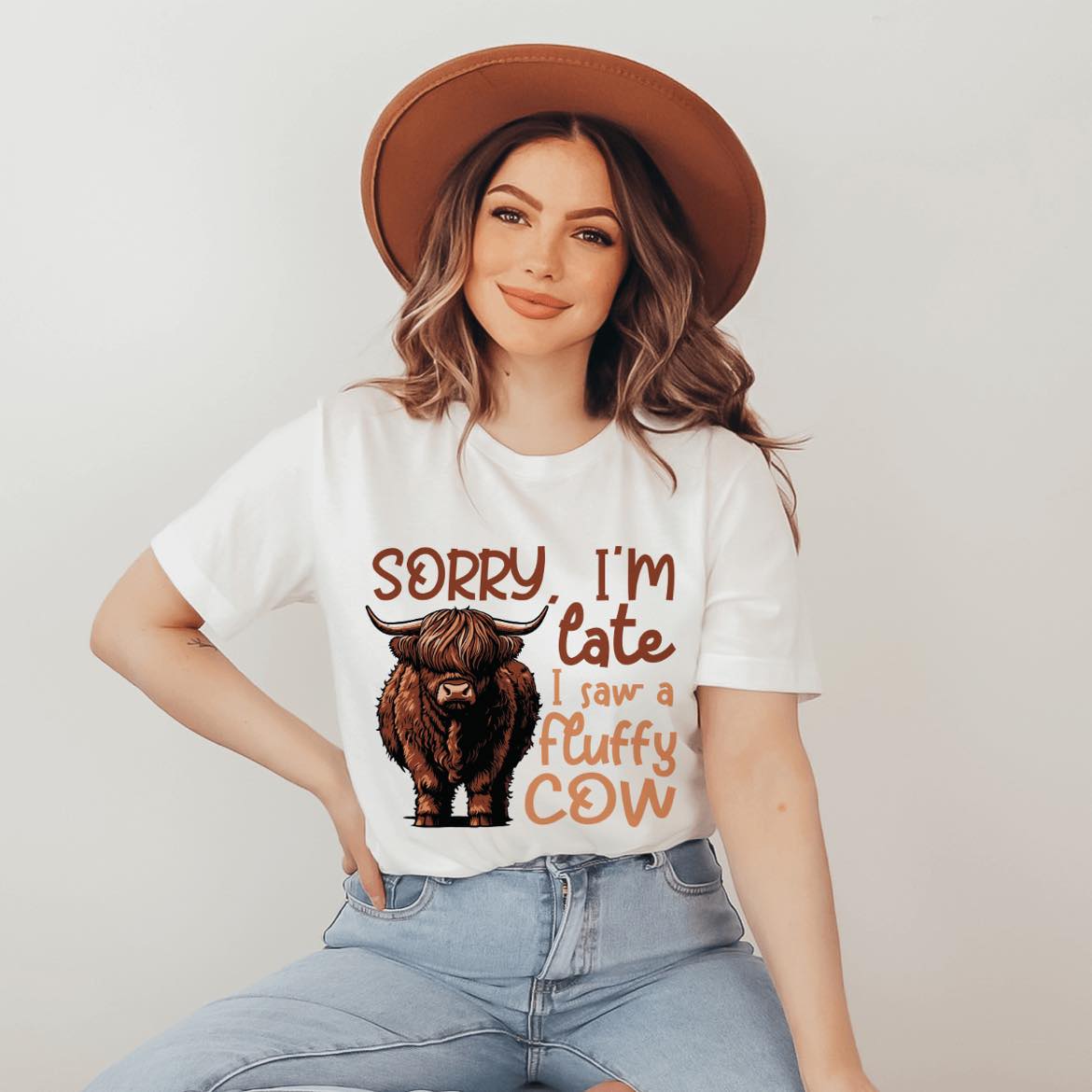 Sorry I’m late, I saw a Cow T-SHIRT