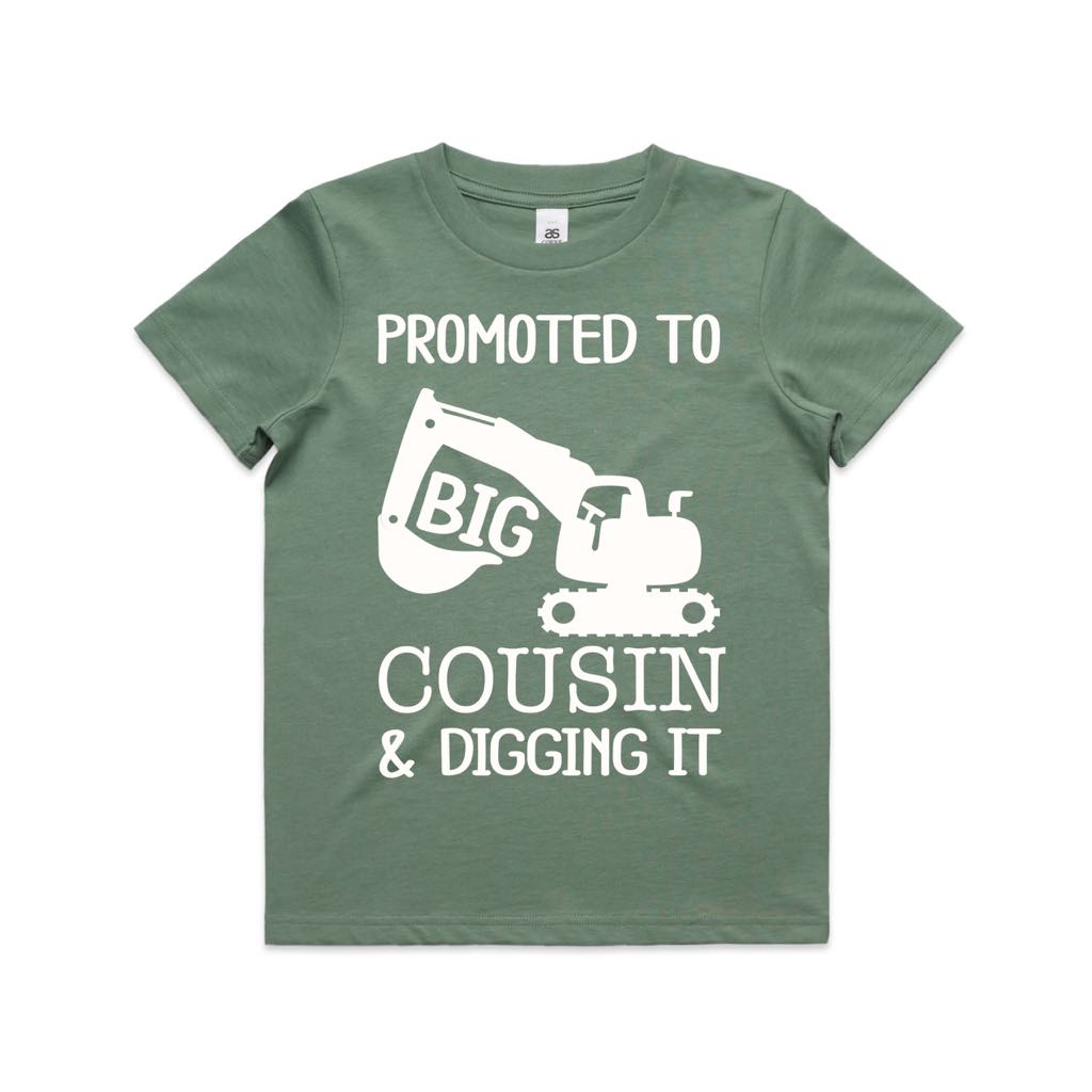 Big Cousin and Digging It T Shirt in Sage