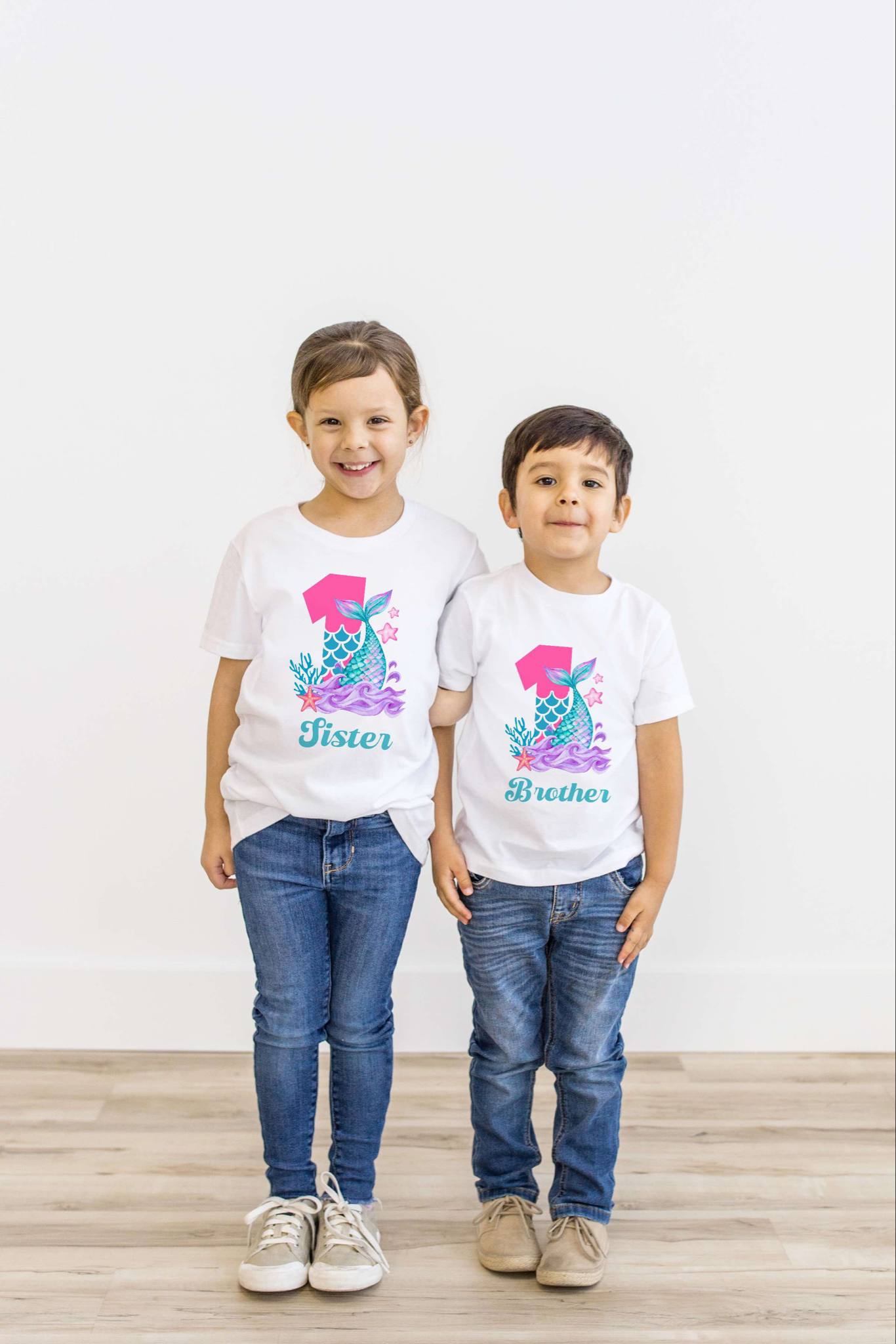 Personalized Mermaid Birthday Shirts
