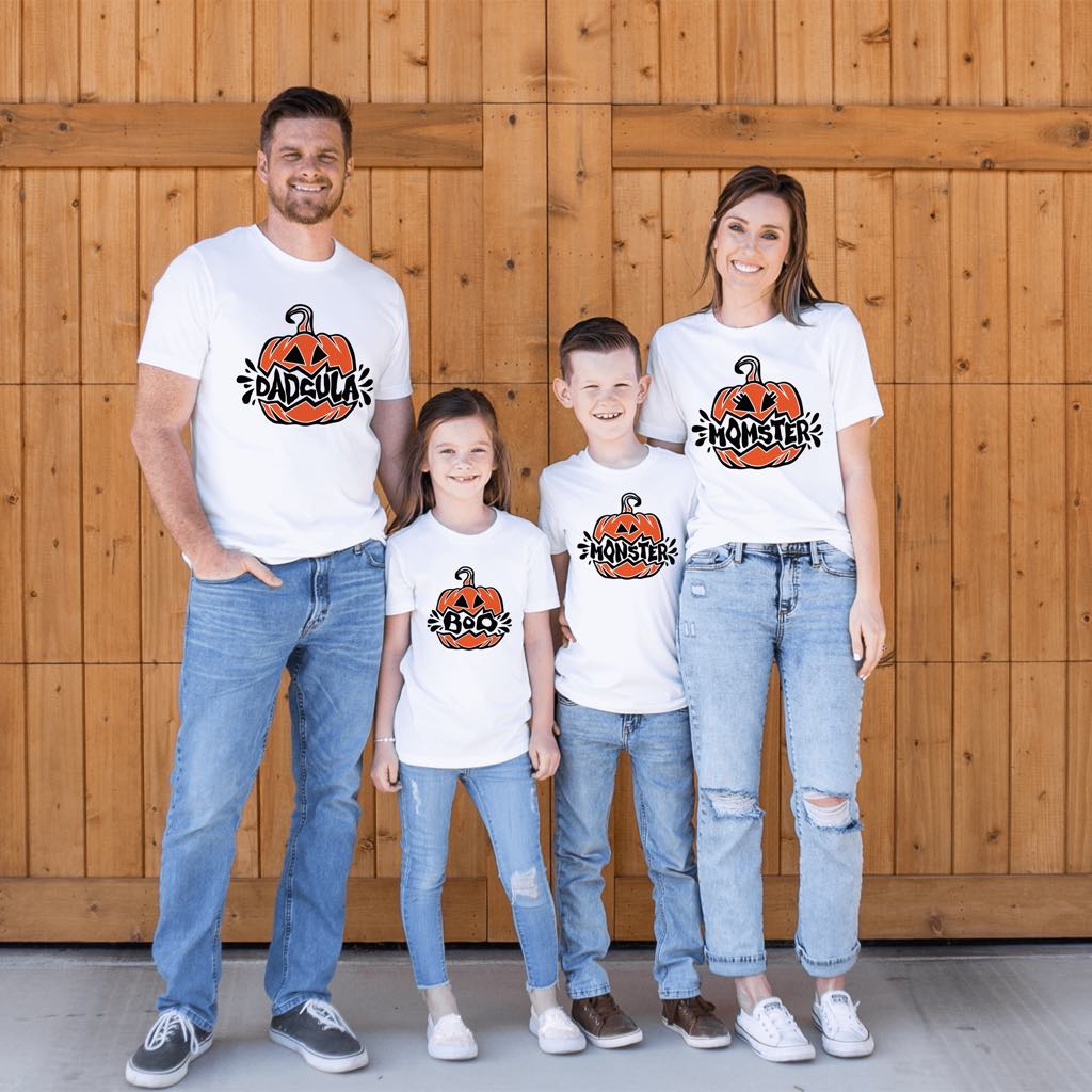 Pumpkin Family matching Halloween shirts