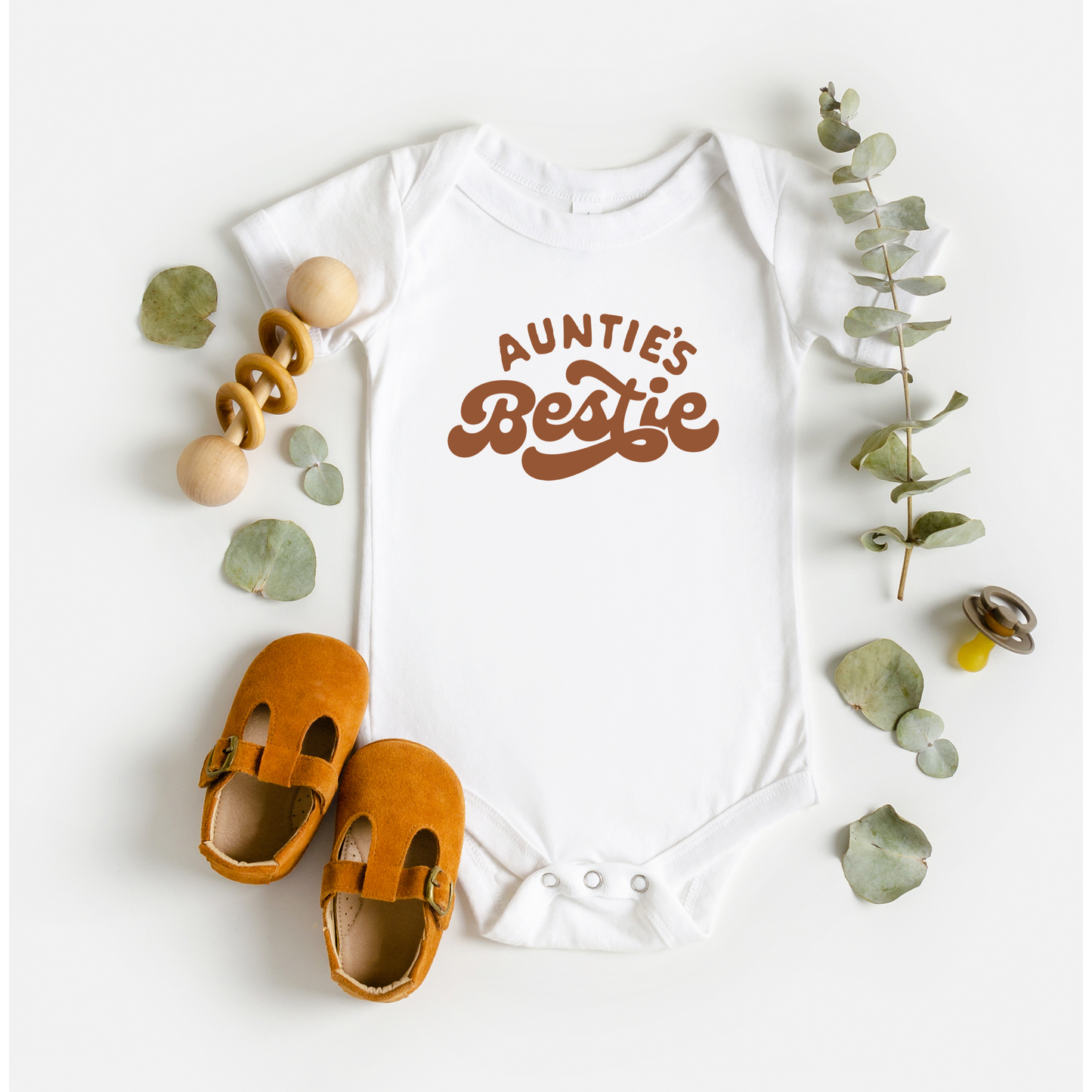 Auntie’s bestie baby one piece