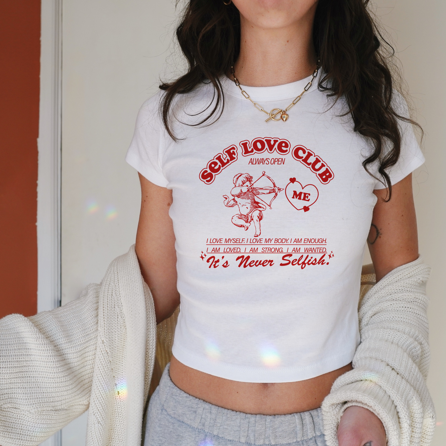 Self Love Club baby tee