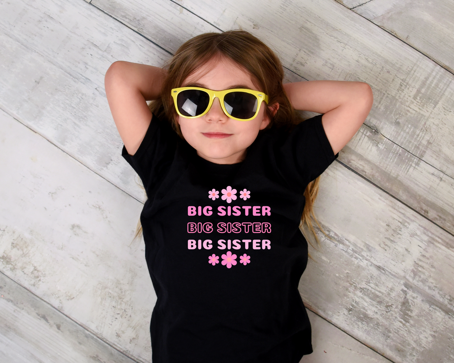 Big Sister Pink Floral Shirt