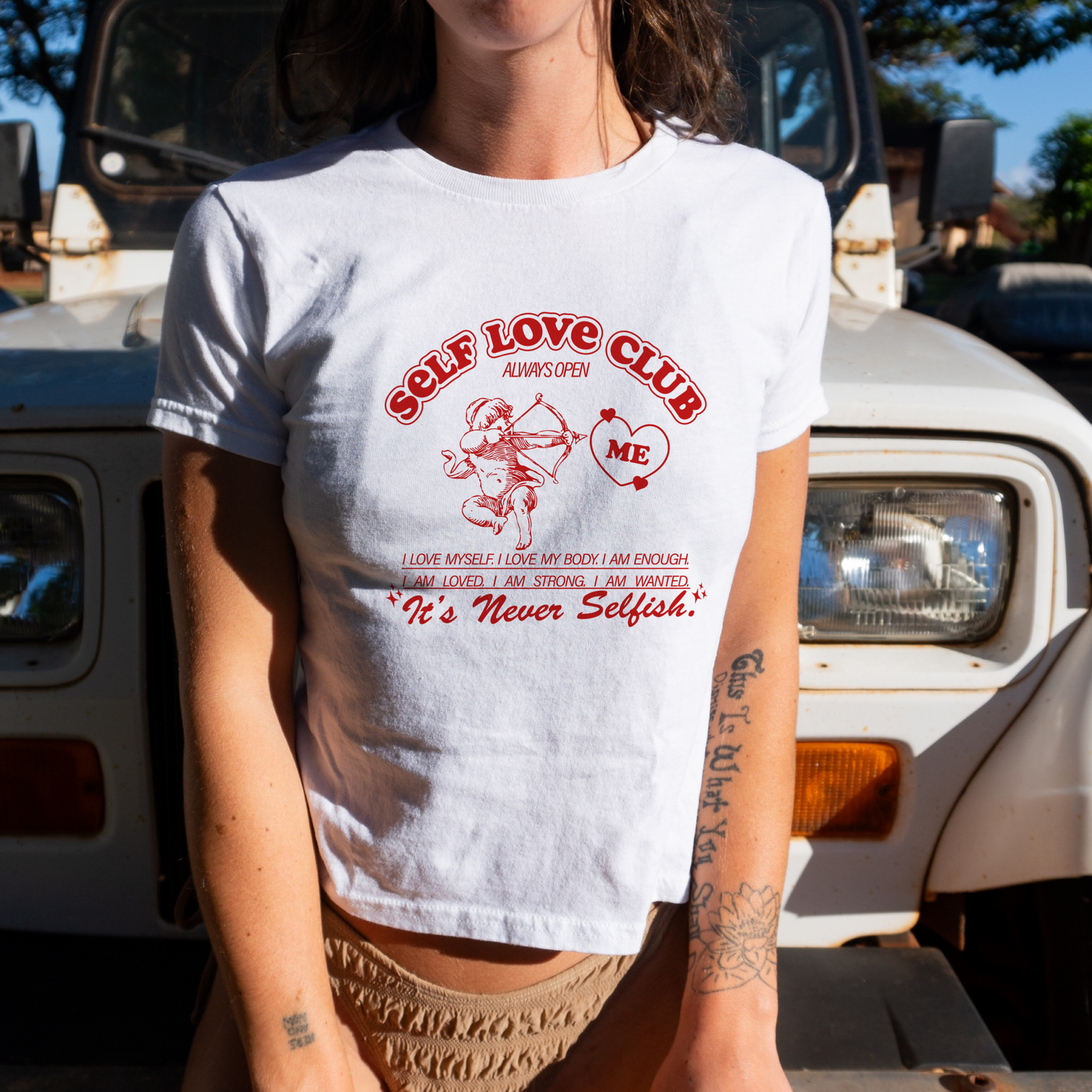 Self Love Club baby tee