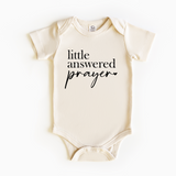 Little Answered prayer Baby Onepiece for Pregnancy Announcement