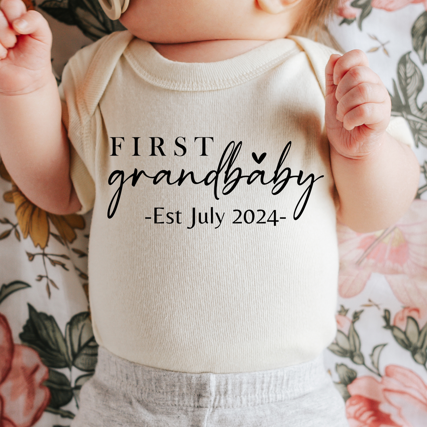 First Grandbaby Onepiece for Pregnancy Announcement