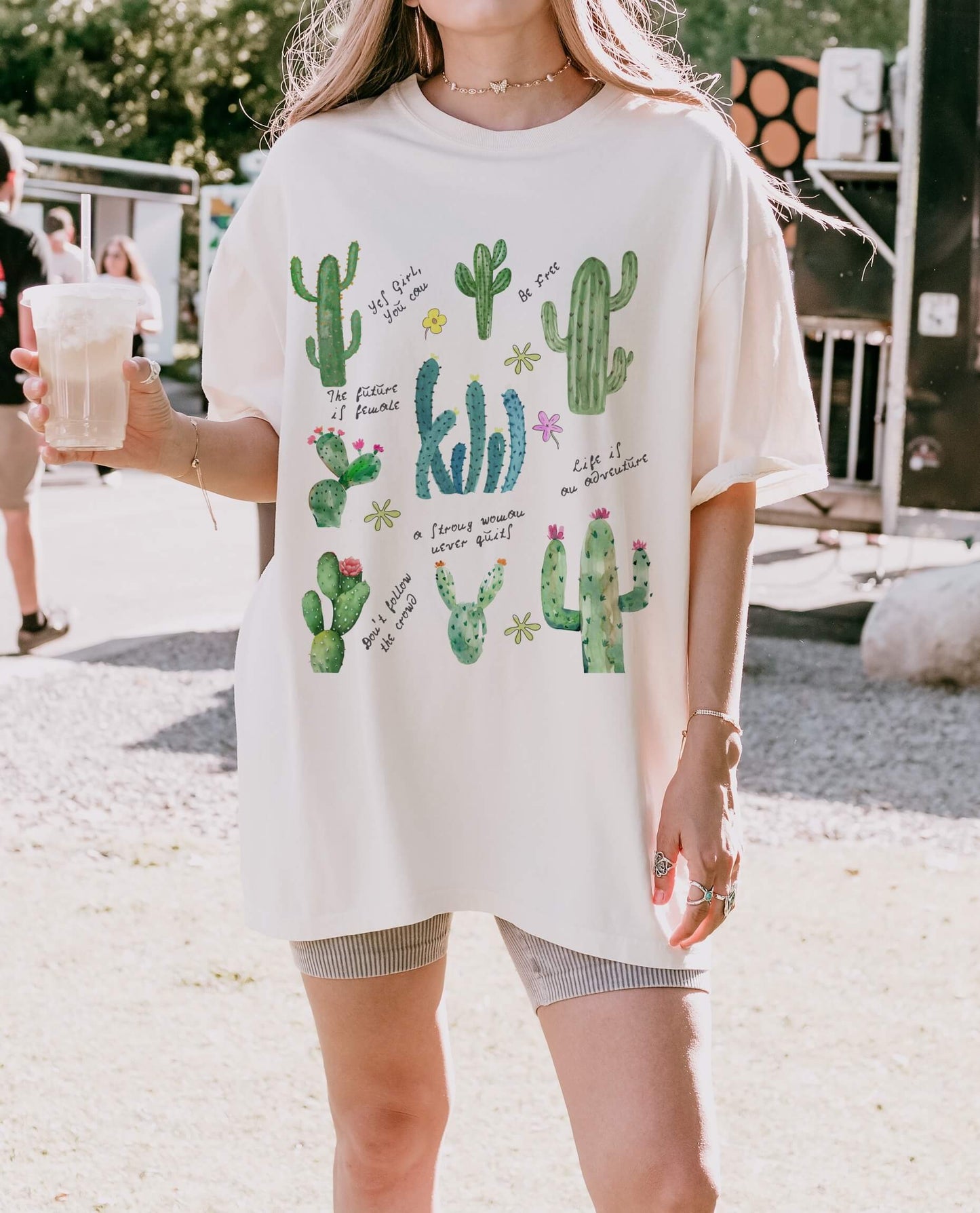 Cactus Positivity Shirt for Women