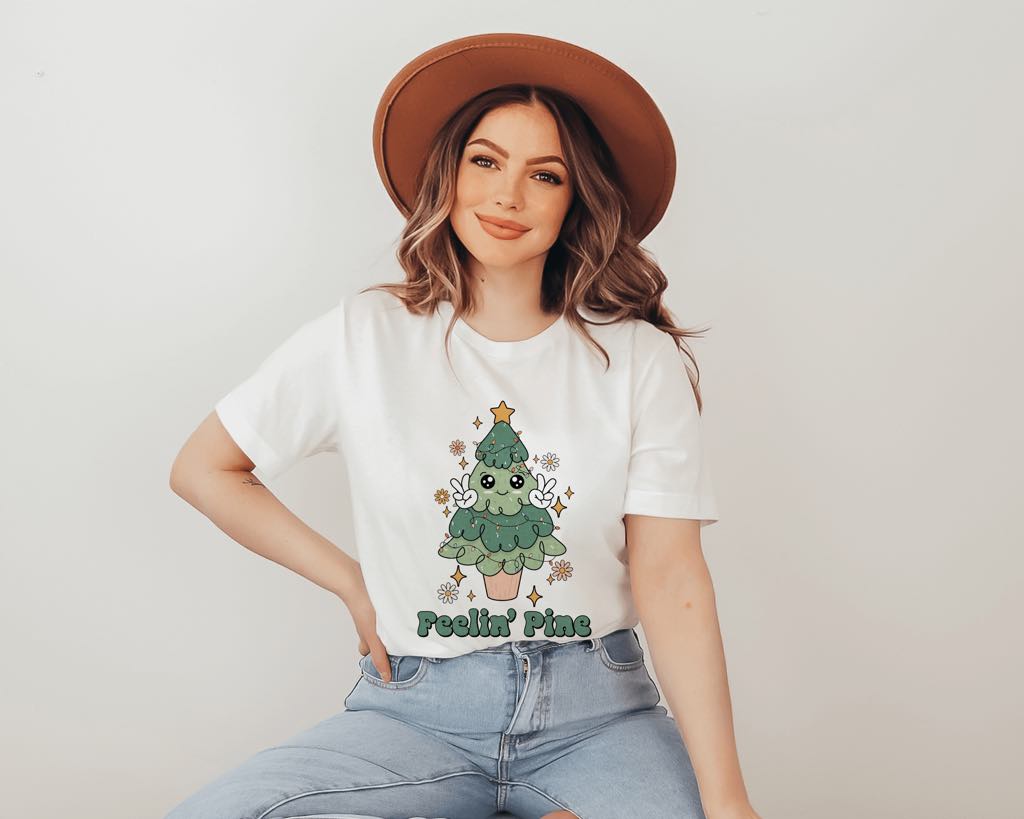 Feeling Pine Christmas Tree Shirt