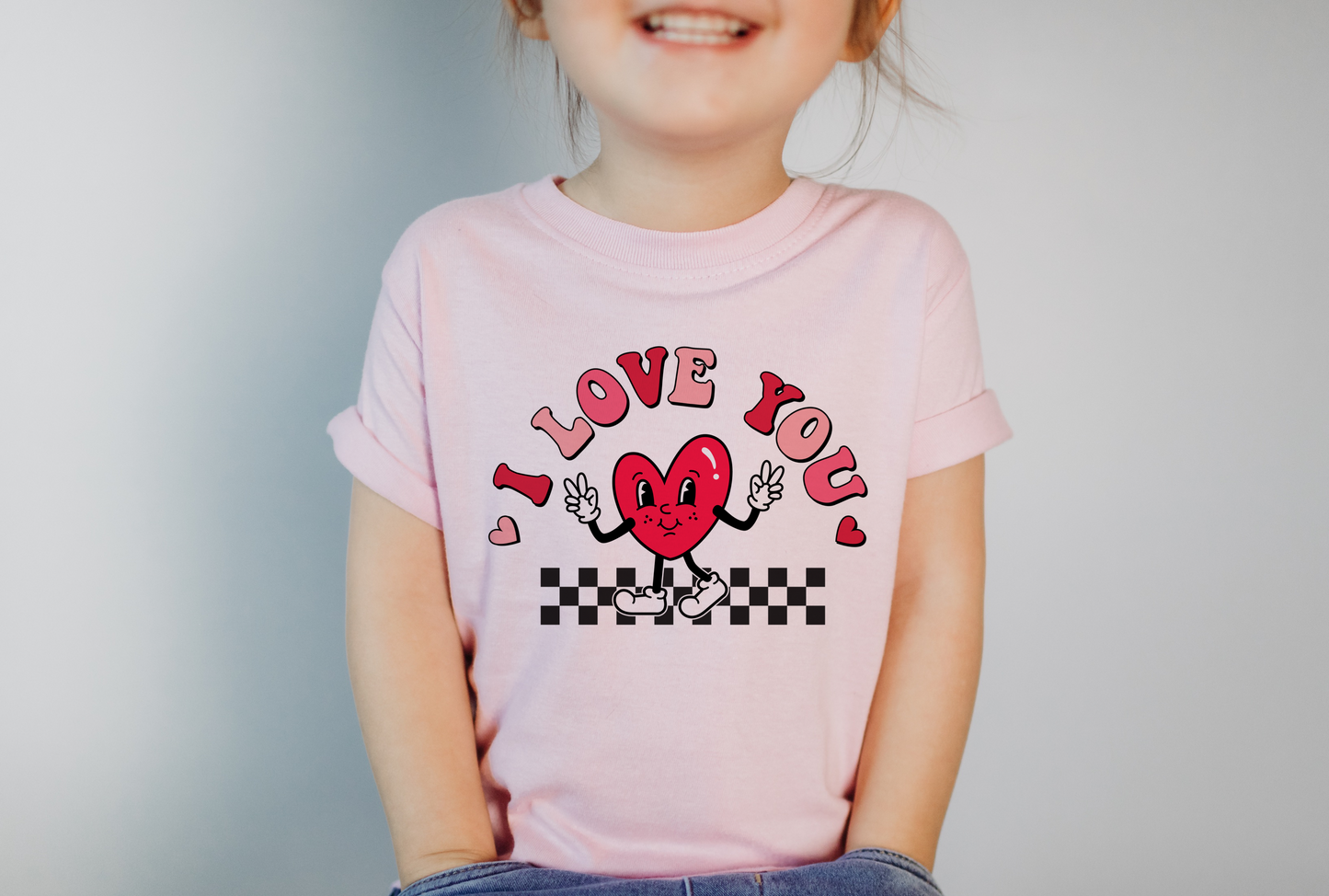 I love you Valentines day kids t shirt