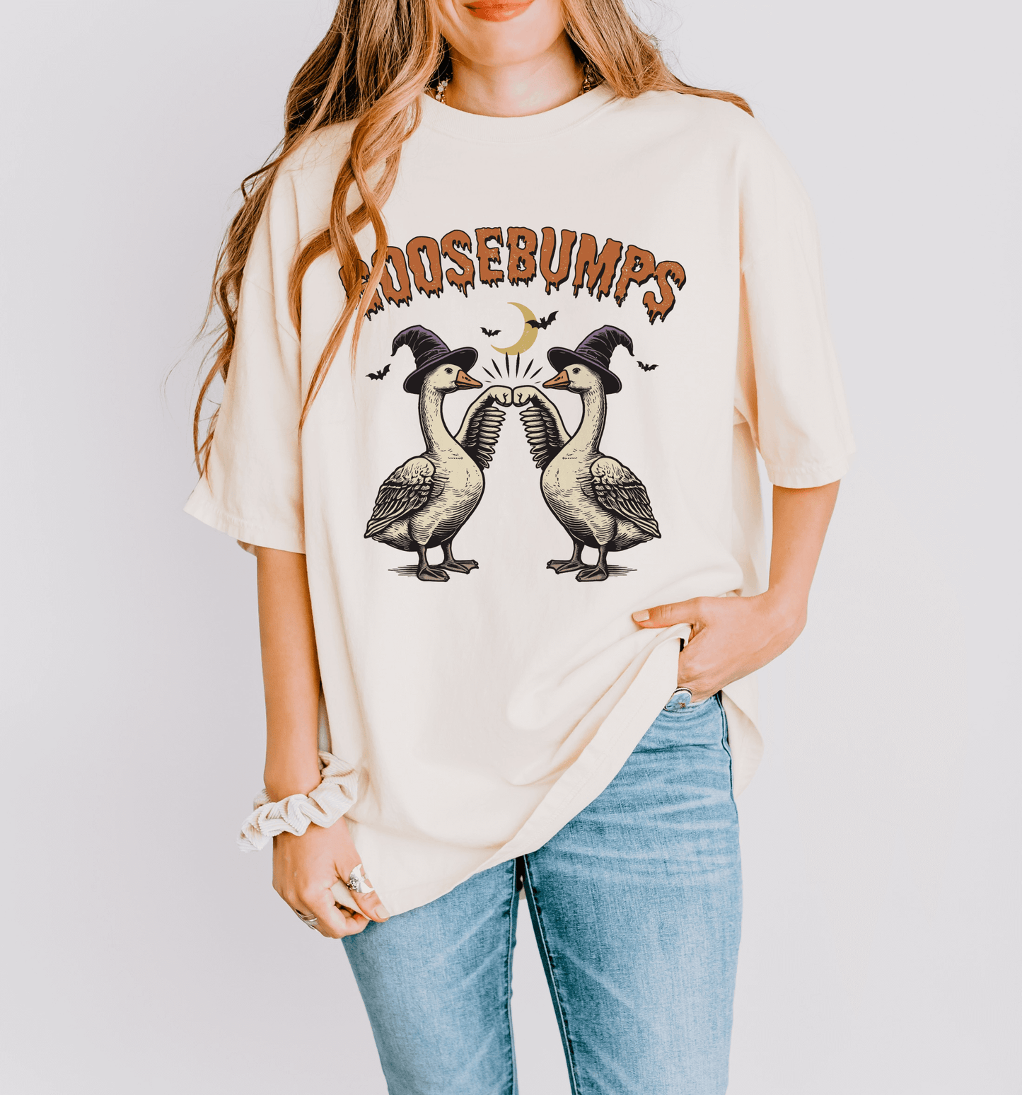 Goosebums Geese halloween shirt for women