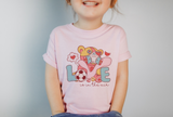 Love is in the Air Valentines day kids t shirt