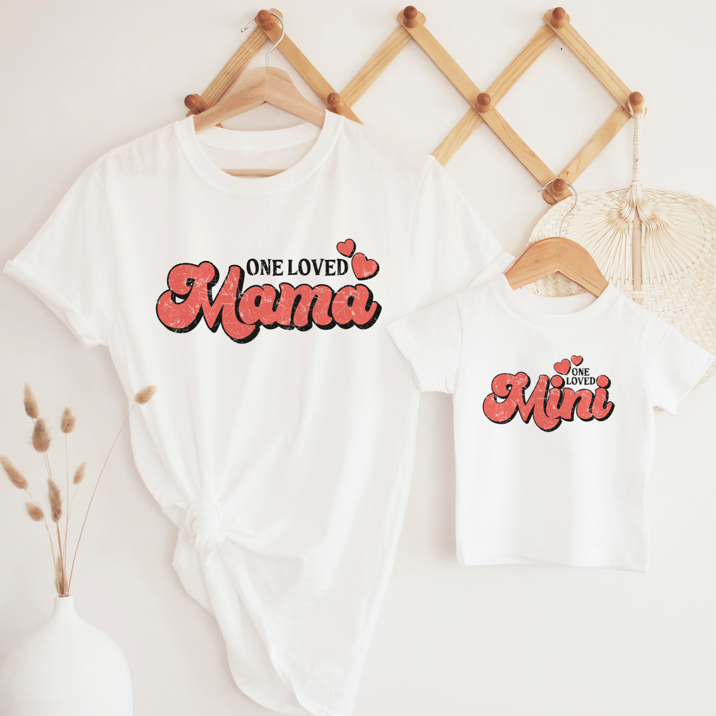 one loved mama and mini t shirts