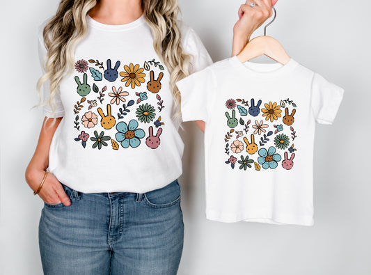 Mama and Mini Easter Collage tee
