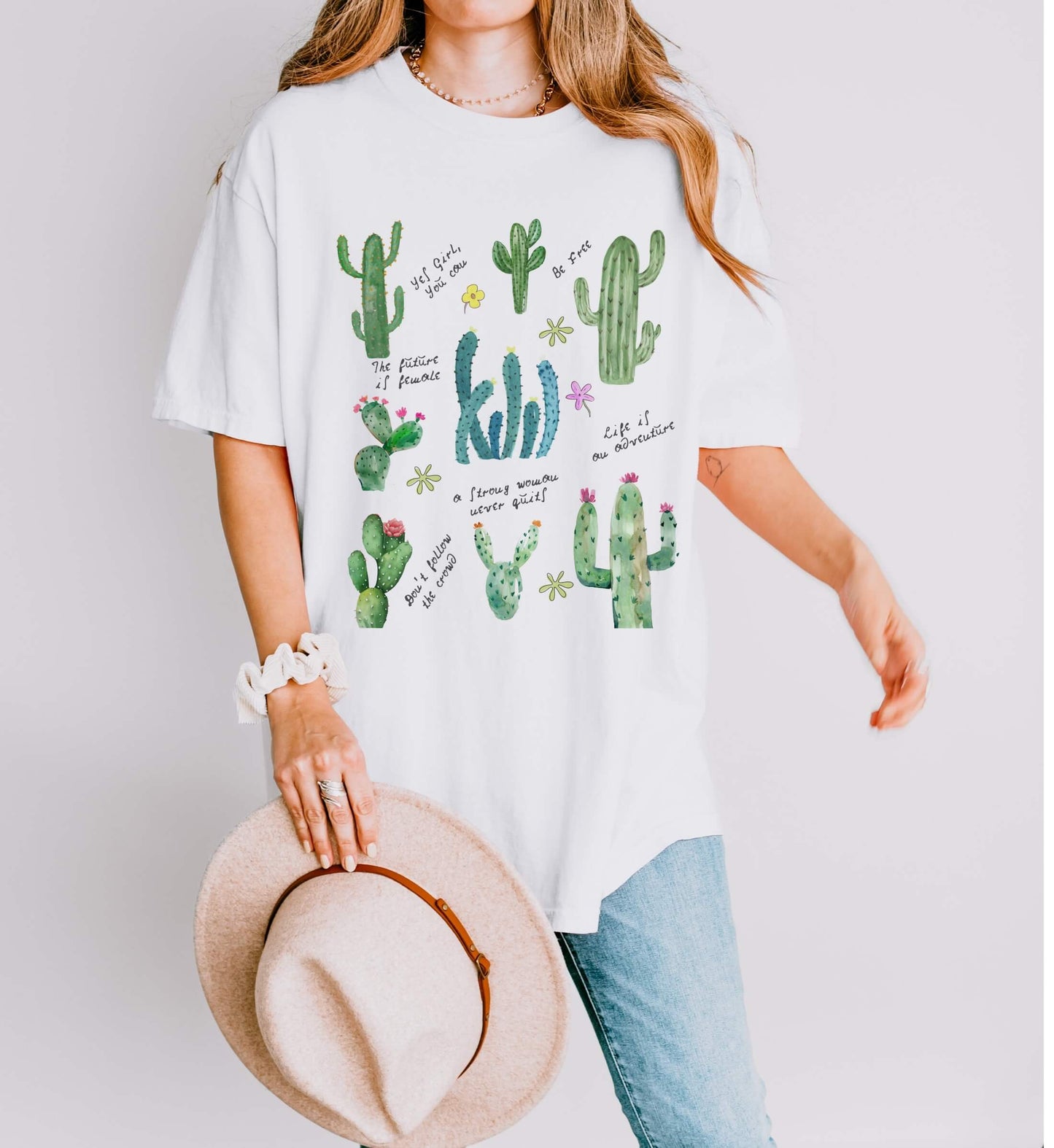Cactus Positivity Shirt for Women