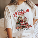 ‘Tis the Season to be Jolly Vintage Santa Christmas t shirt