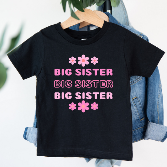 Big Sister Pink Floral Shirt