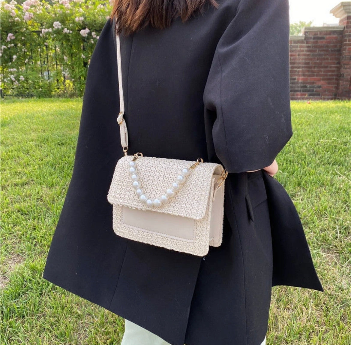 Straw Woven bag for weddings and special events, birthday or christmas gift