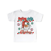 Feeling Jolly Christmas Kids Tshirt, Retro Santa Claus Shirt