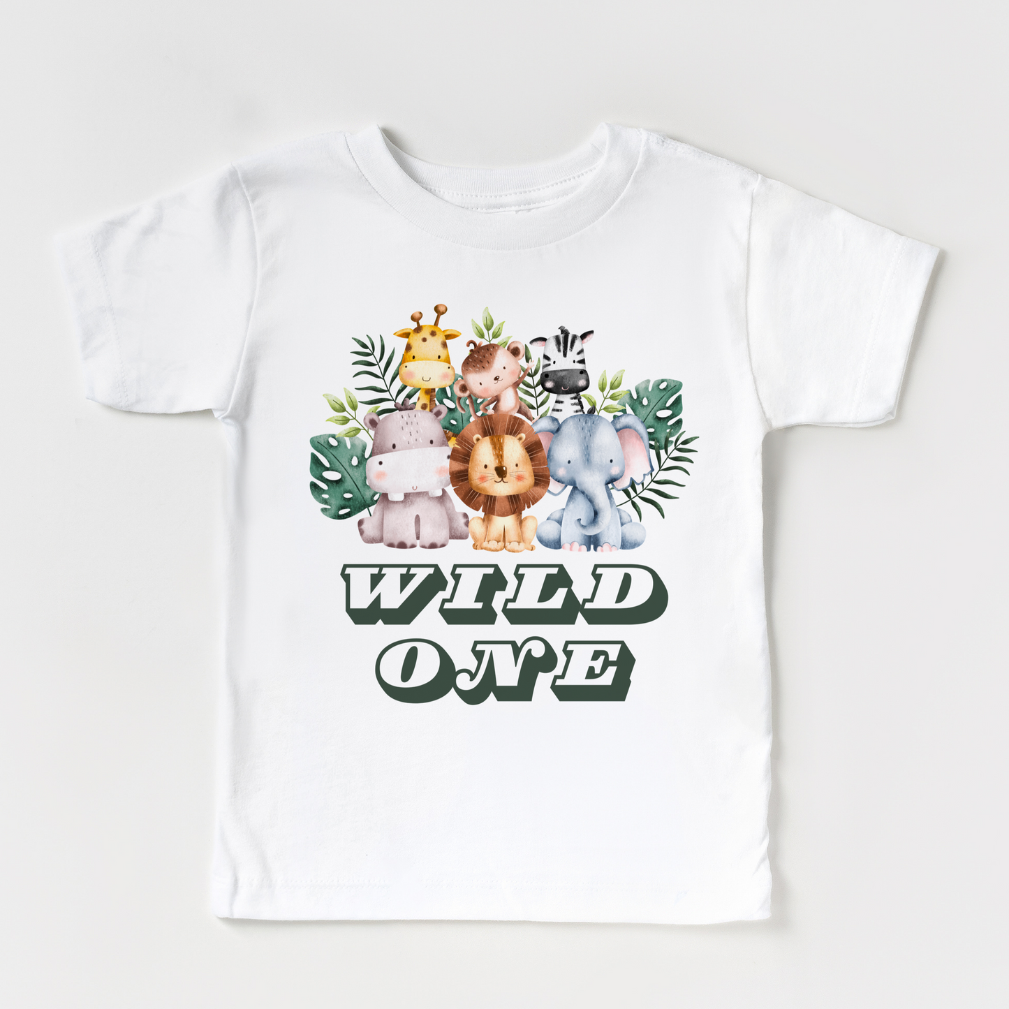 Wild one Safari Birthday t shirt for kids