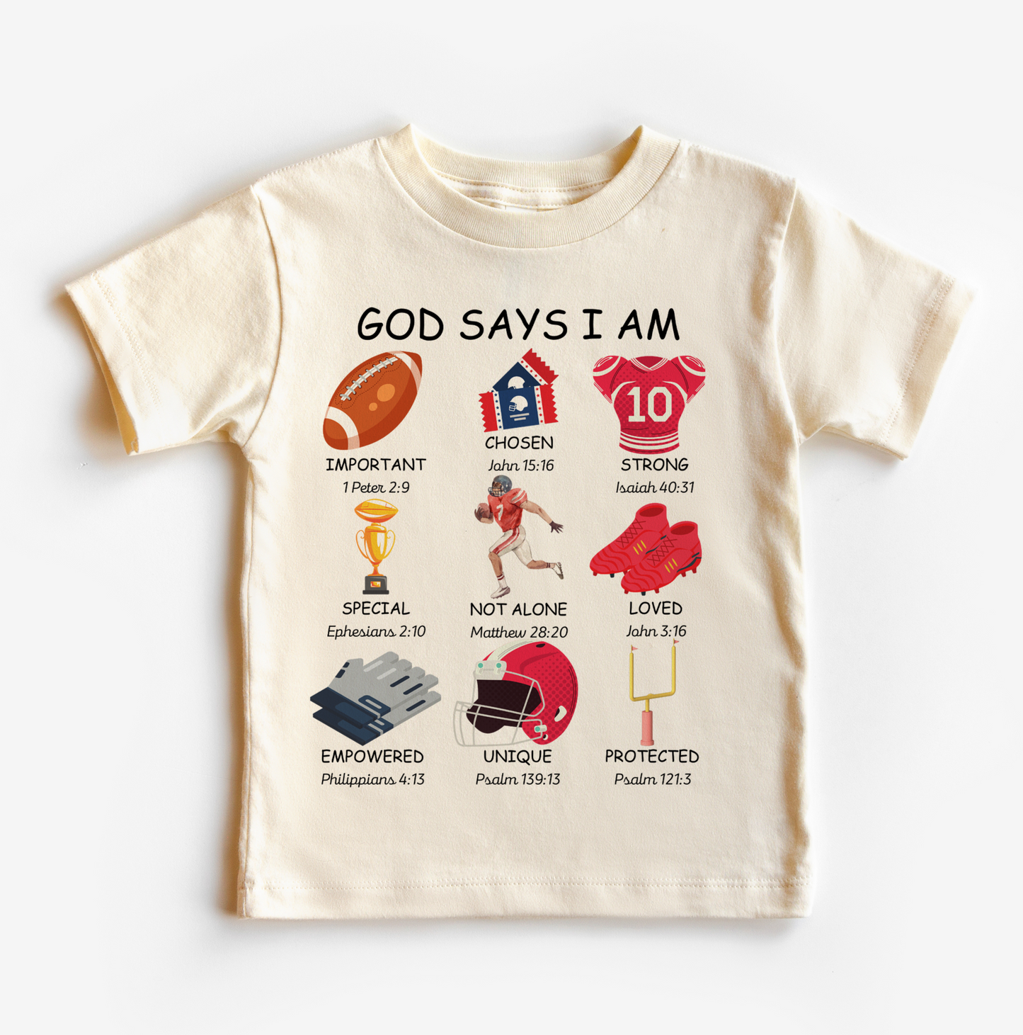 Football Self Affirmation t shirt