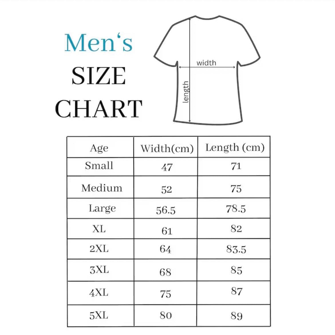 Men's Size Chart